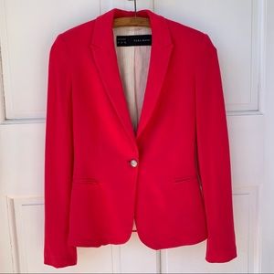 Zara Bright Cherry Blazer Size XS